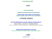 Tablet Screenshot of friendshipgolf.com